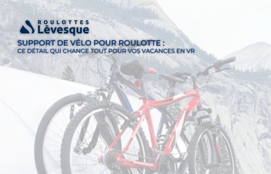 Un support de vélo pour roulotte.