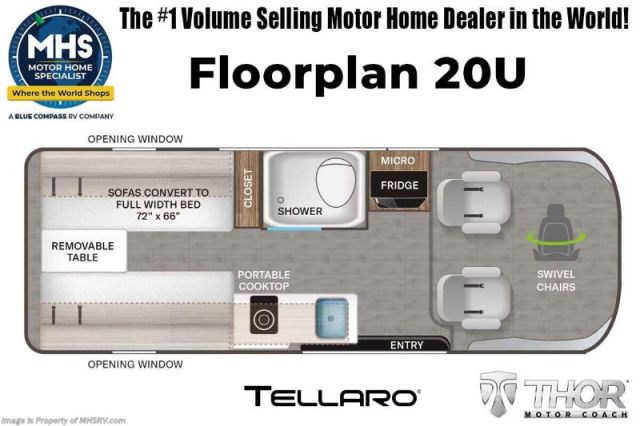 LS-T-0289B Neuf Thor Motor Coach Tellaro 20U SE 2026 a vendre1