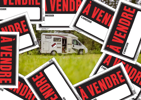 Conseil #3 de Roulottes Lévesque: votre roulotte doit avoir un signe à vendre de visible