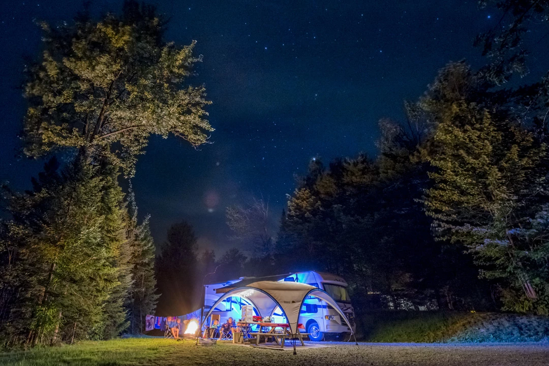 VR sur le Camping Baie-des-Sables, Lac-Mégantic 
