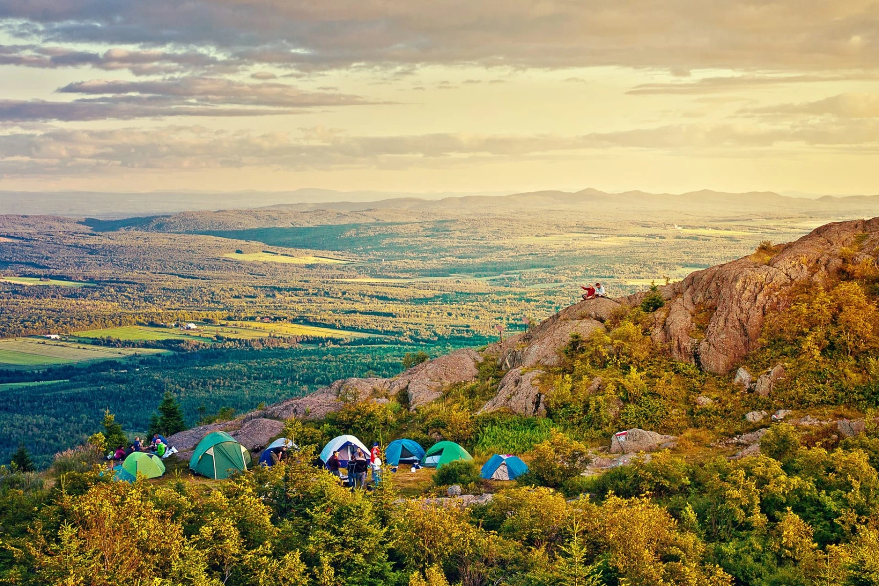 camping sur le Mont Ham