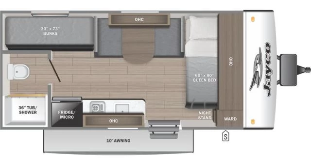 LS-J-3830R Neuf Jayco Jay Feather 17BHSL AIR 2025 a vendre1