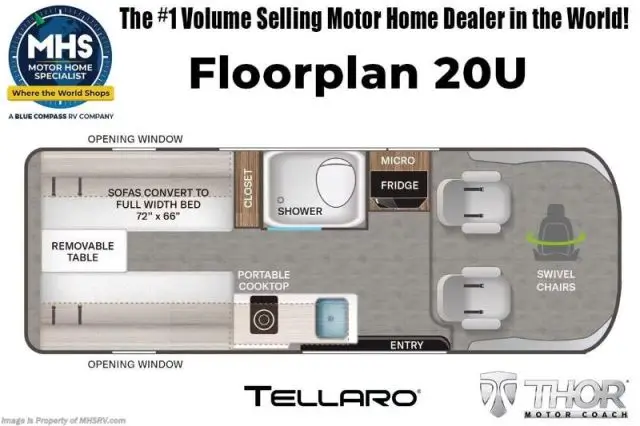 LS-T-0287B Neuf Thor Motor Coach Tellaro 20U SE 2026 a vendre1