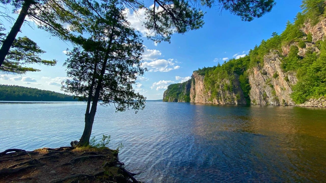 vue du paysage au parc provinciel Bon Echo