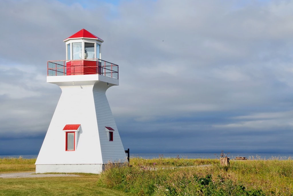 Pointe Tracadigash Lighthouse in the Carleton-sur-Mer village
