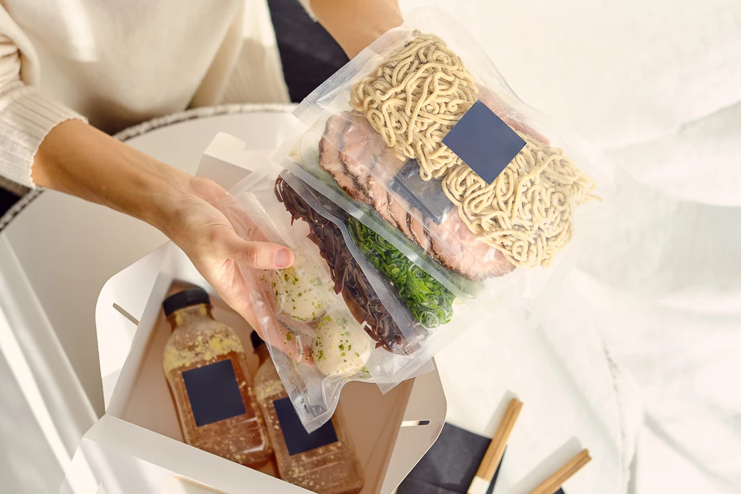 Nourriture sous-vide pour recette de ramen