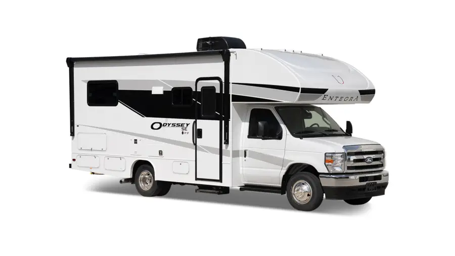 vue latérale avant d'un Odyssey SE 22EF de Entegra Coach