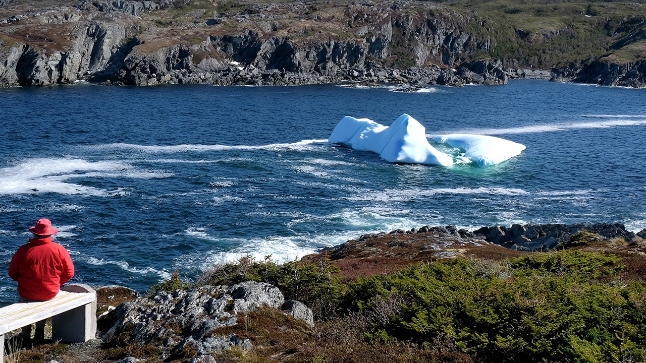 Vue d'un iceberg au mois de Mai à Terre-Neuve