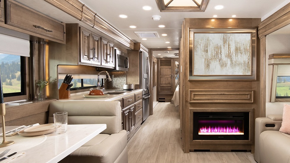 Intérieur du motorisé Classe A Entegra Coach Anthem